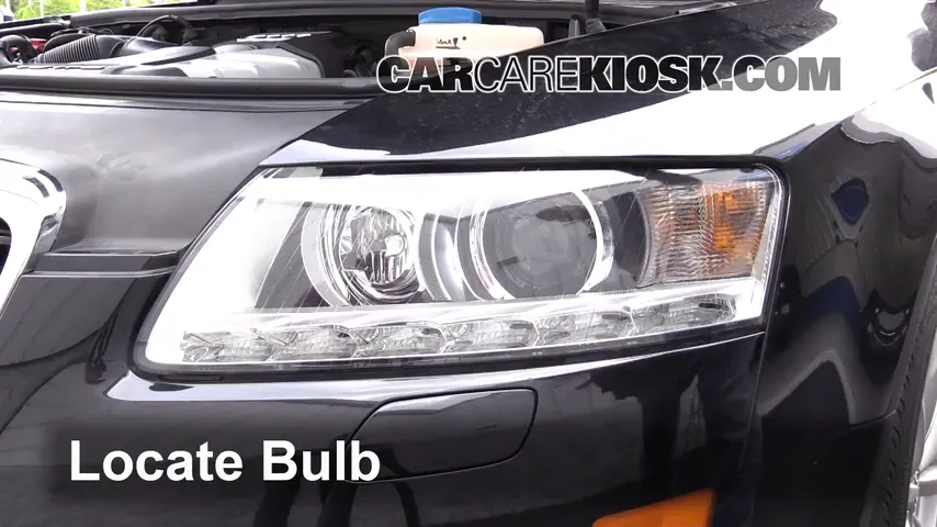 2011 Audi A6 Quattro 3.0L V6 Supercharged Luces Faro delantero (reemplazar foco)
